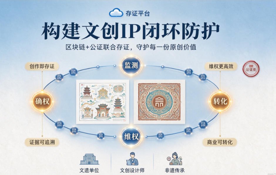 2026年文博文创盗版案频发！区块链存证前置保护，破解文创 IP 维权取证难题